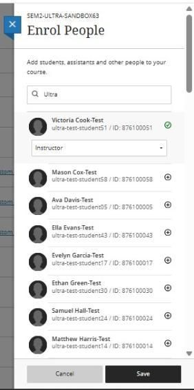 Enrol People onto Module Step 2