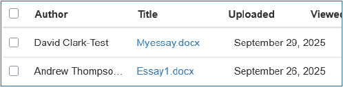 Grading a submission 1