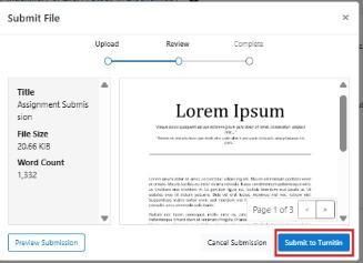 Submit to Turnitin
