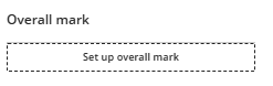 Gradebook settings - Overall Mark
