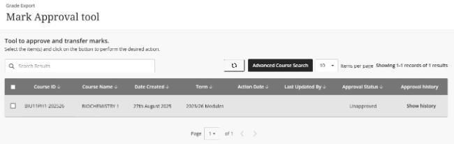 Grades journey Aprrove Step 1
