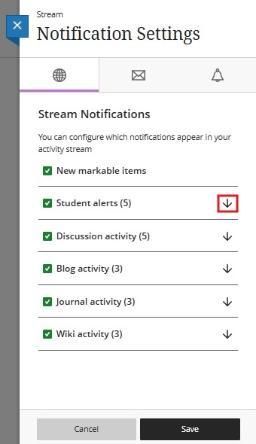 Activity Stream Notification