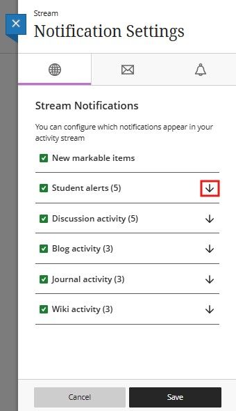 Activity Stream Notification
