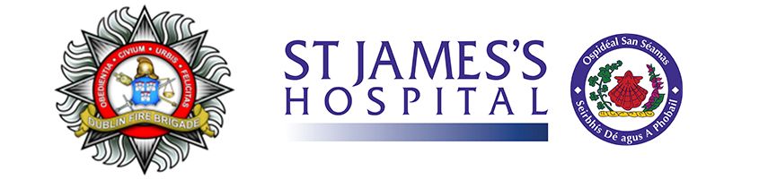 St James Hospital and Dublin Fire Brigade Logos