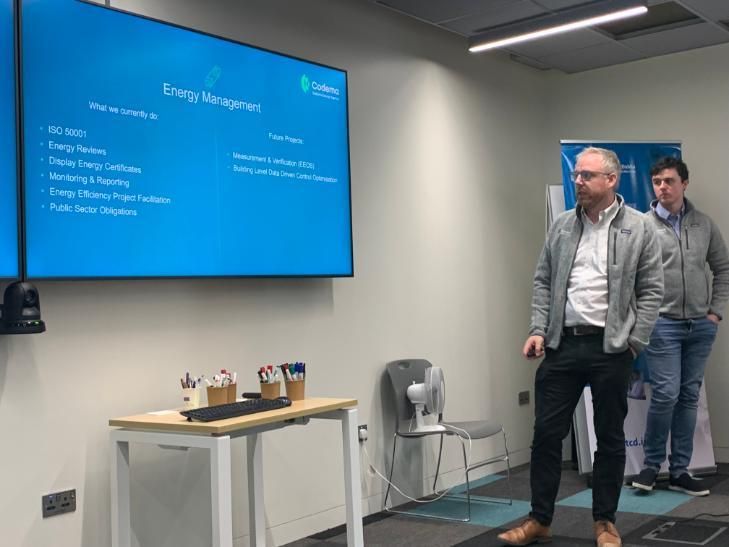 Codema presenting at Trinity College Dublin