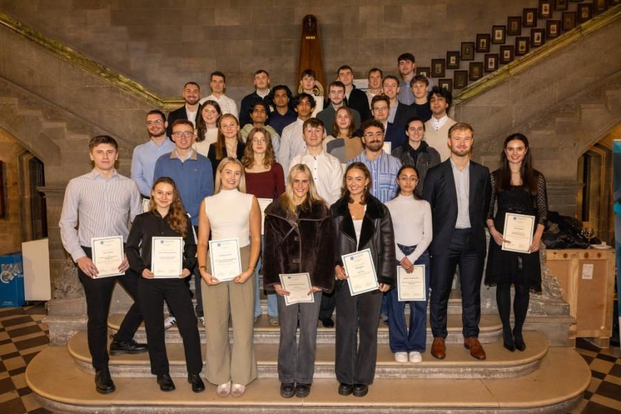 A group photo of 2025 Prize Winners at the School of Engineering