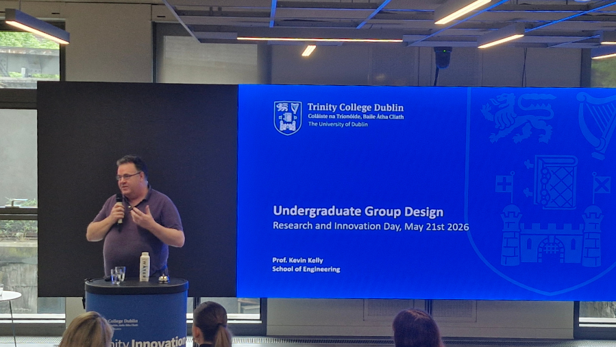 An image of Kevin Kelly introducing the Design Projects