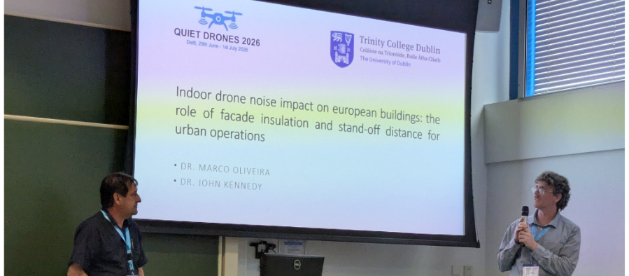 Marcus Oliveira presents at Quiet Drones 2026