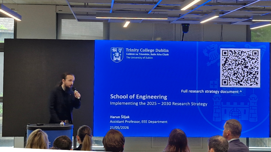 an image of Harun Siljak introducing the Postdoc Session 2026