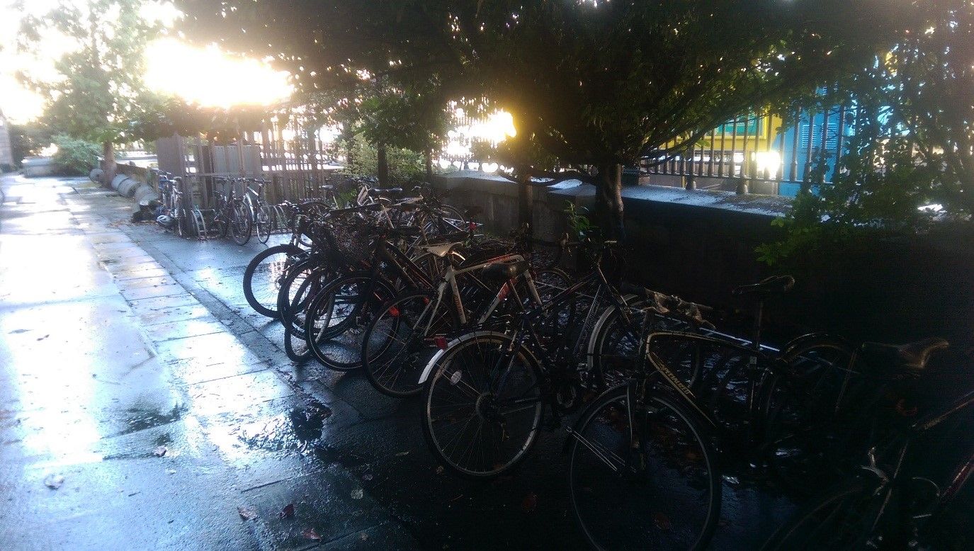 Secure bike parking