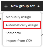 automatically assign option