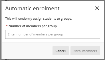 number of members per group