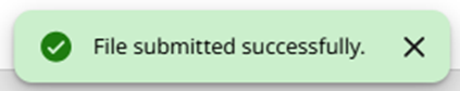 10 - Turnitin New Standard Assignment File submitted successfuly notification