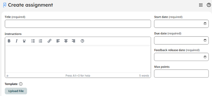 6 - Turnitin New Standard Assignment Details scrnshot