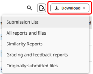 6 - Turnitin New Standard Assignment Download panel scrnshot