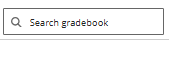 3 - Search gradebook field