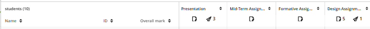 6 - sorting columns option in column headers