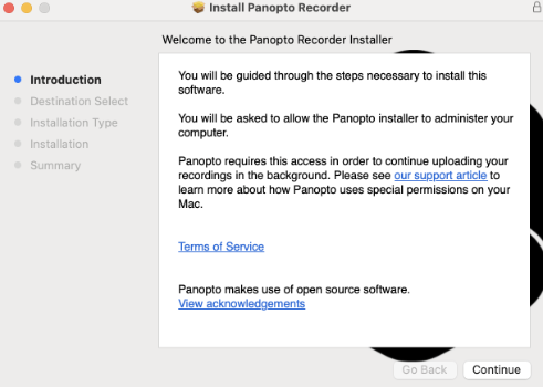 6 - Panopto install wizard start scrshot