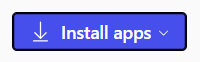 m365 Install Apps button