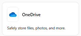OneDrive App Tile Microsoft 365