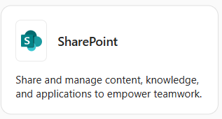 SharePoint App Tile Microsoft 365