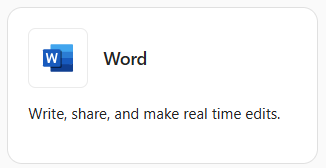 Word App Tile