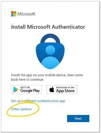 MFA using phone text code