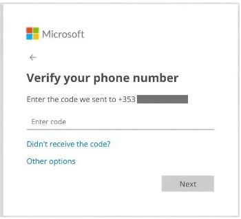 Verify your phone number