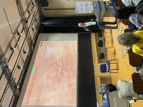 Keynote speaker, Professor Stephen J. Campbell,  speaking at the Society for Italian Studies Biennial Conference at Trinity College Dublin.