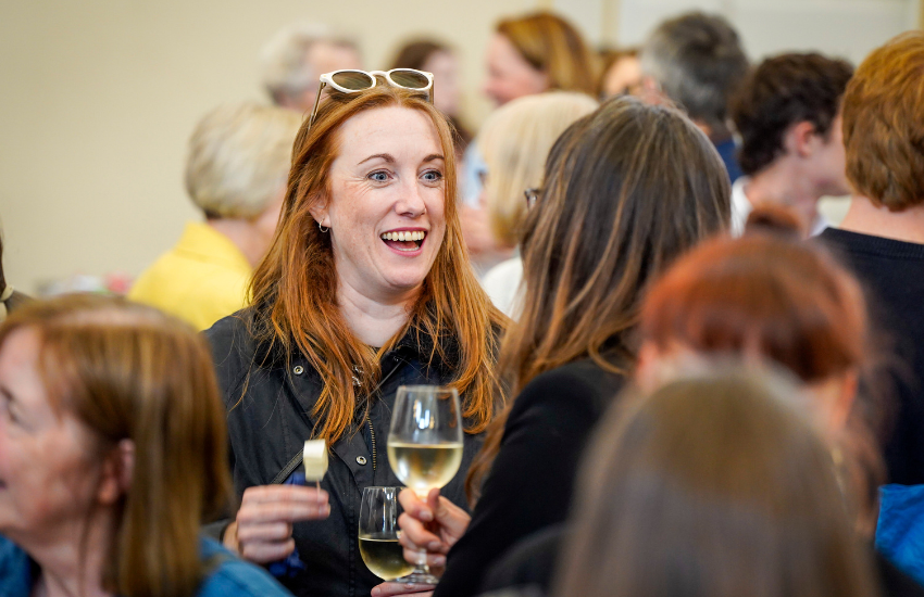 Attendees at the Languages Alumni Summer Social in the Exam Hall on 5 June 2026.
