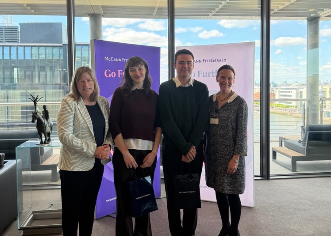 Professor Blanaid Clarke, Sophie Eastwood, Daniel Bowe, Sarah Begley