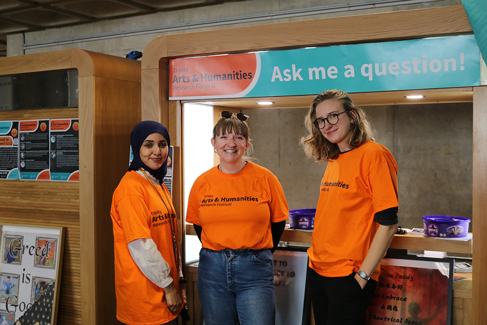 Festival ambassadors in the Arts Building