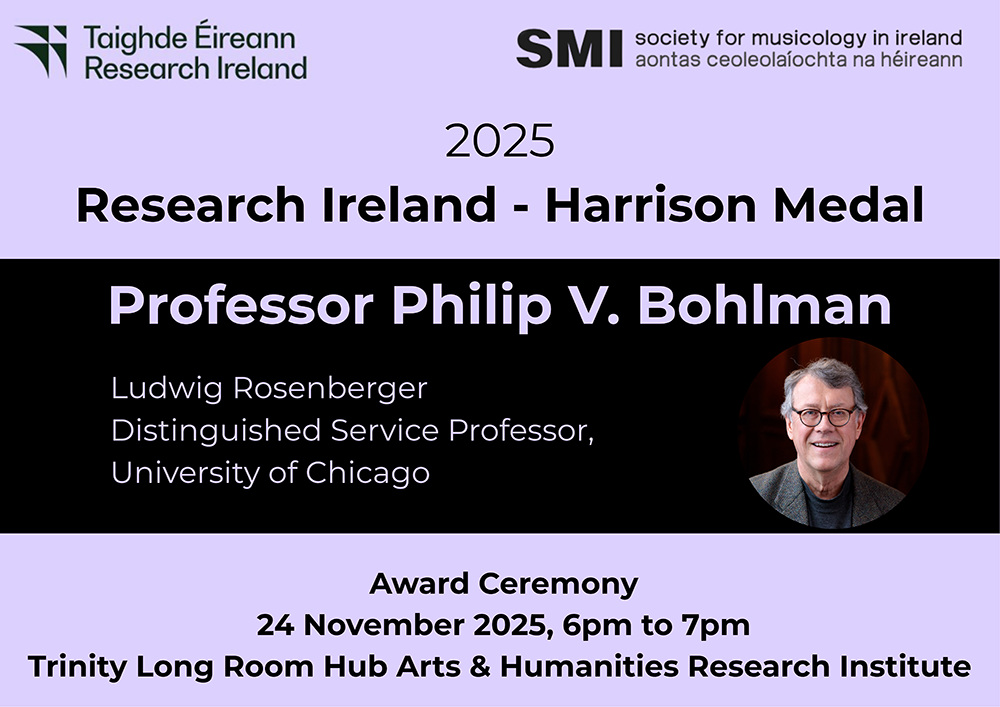 A big image of the Research Ireland Harrison Medal event poster 2025