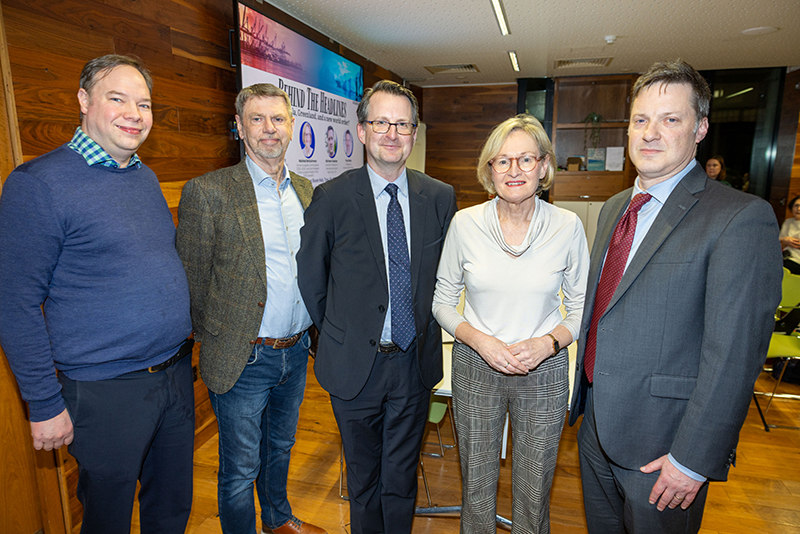 Dan Geary, Poul Holm, Patrick Geoghegan, Mairead McGuinness, Michael Becker