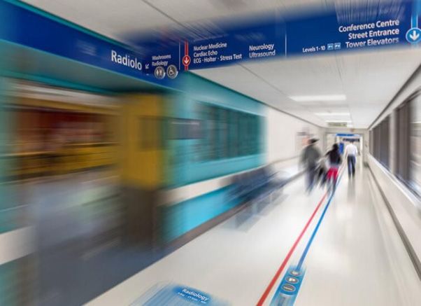 photo of hall way in hospital