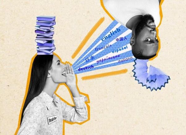 photo of woman speaking loud to a man