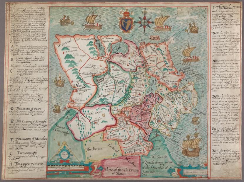 A map of the Ulster counties, Francis Jobson.