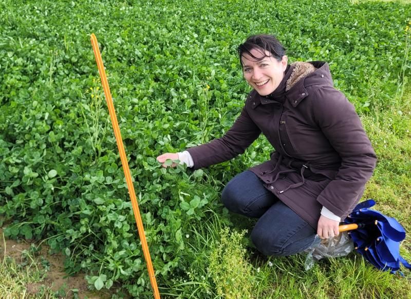 Prof. Caroline Brophy at one of the LegacyNet field sites.