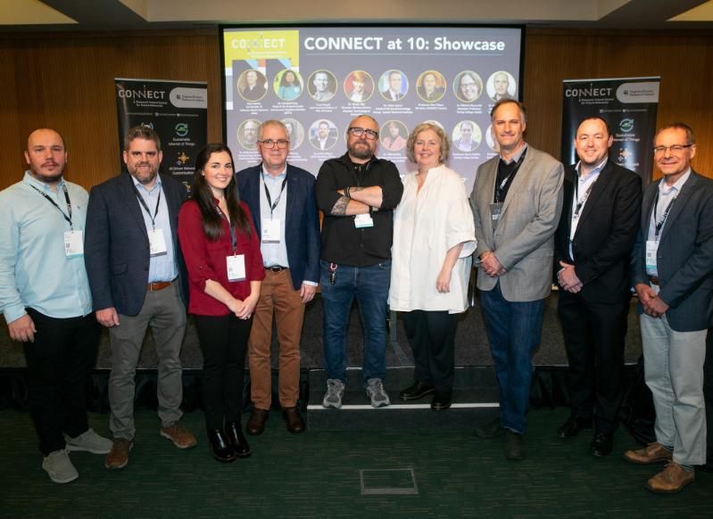 Researchers and key innovators who participated at the CONNECT at 10 showcase