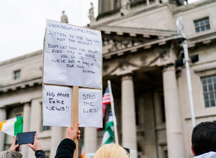 posters at protest