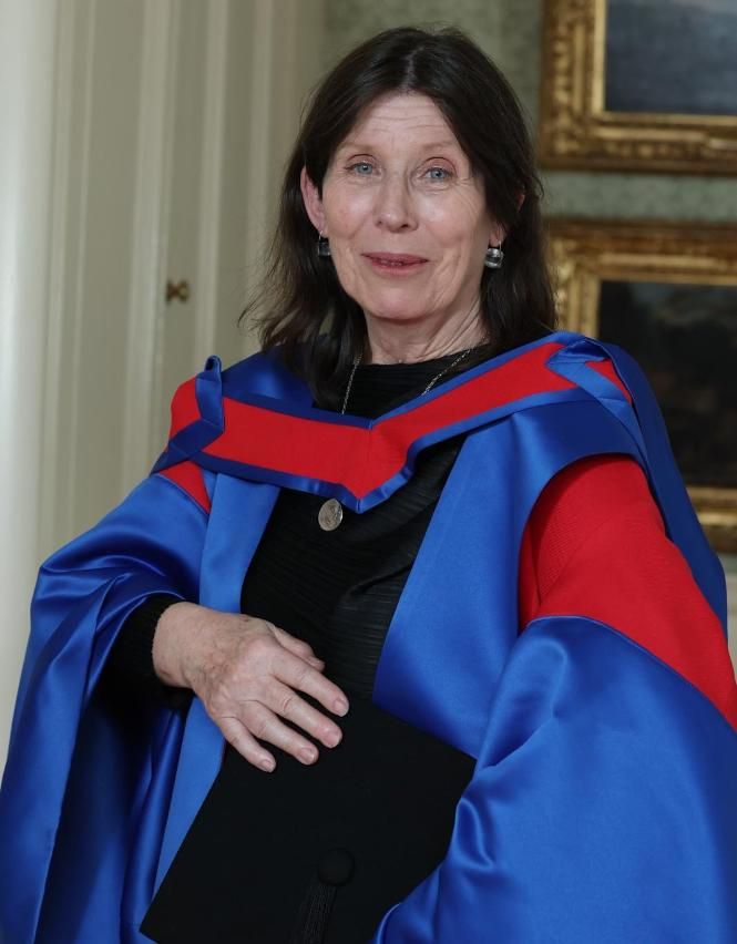 Woman in academic robes