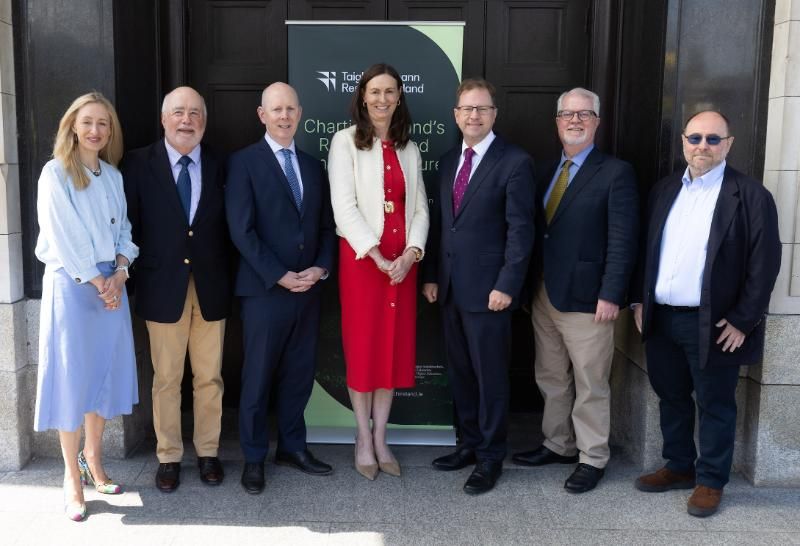 Prof. Owen Smith, second from right, and Prof. Sakis Mantalaris, far right, at the launch of Rinn Advanced Therapies.