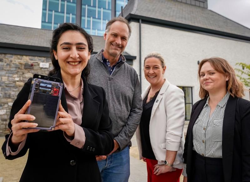 The WingSense team with Prof. Dan Kilper, CONNECT.