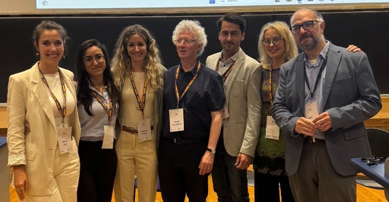 Conference Organising Committee, left to right: Dr Mara Josi (UCD), Dr Serena Laiena (UCD), Dr Serena Vandi (TCD), Professor Paolo Acquaviva (UCD), Dr Marco Bellardi (UCD), Professor Clodagh Brook (TCD), Dr Igor Candido (TCD).