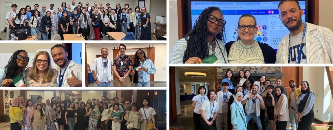 Collage of images from students study abroad in Duke University