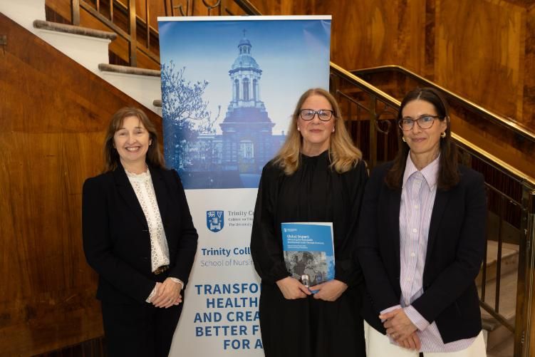 Three people at event