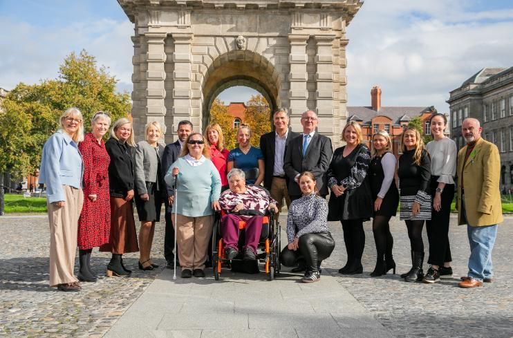 Group shot in Trinity College Dublin