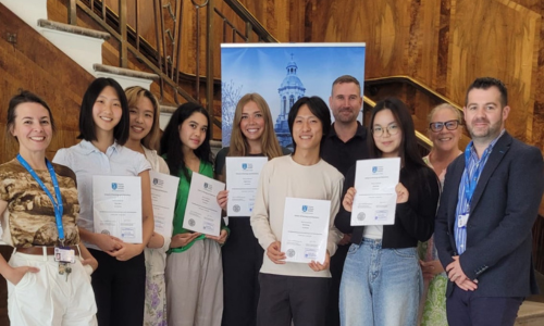 Students with certificates
