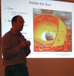 Photo of Peter from the ARG group members who regularly give public talks