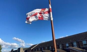 Loyalist flag in Belfast